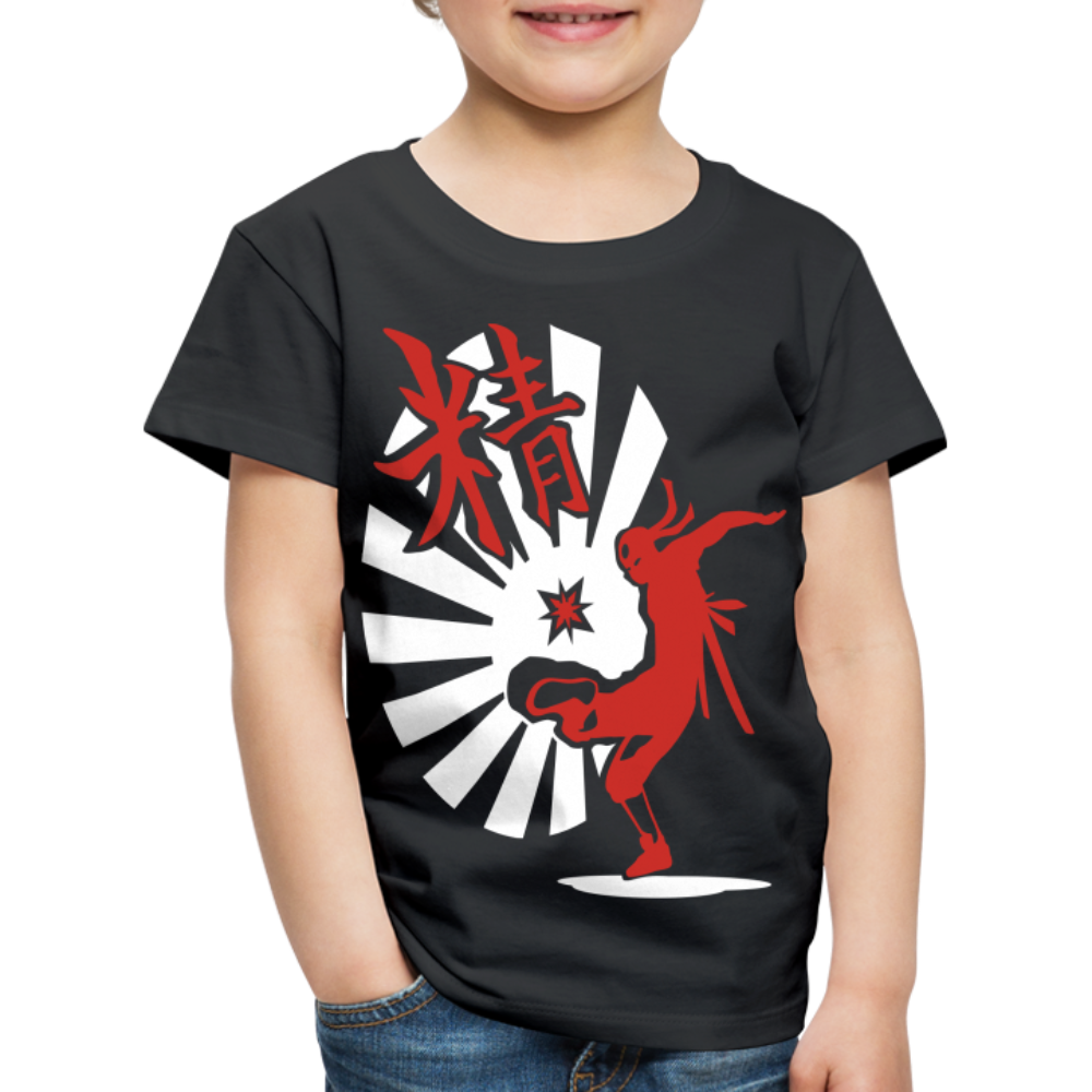 Kinder Premium T-Shirt - Ninja Shirt chinesisch - Schwarz