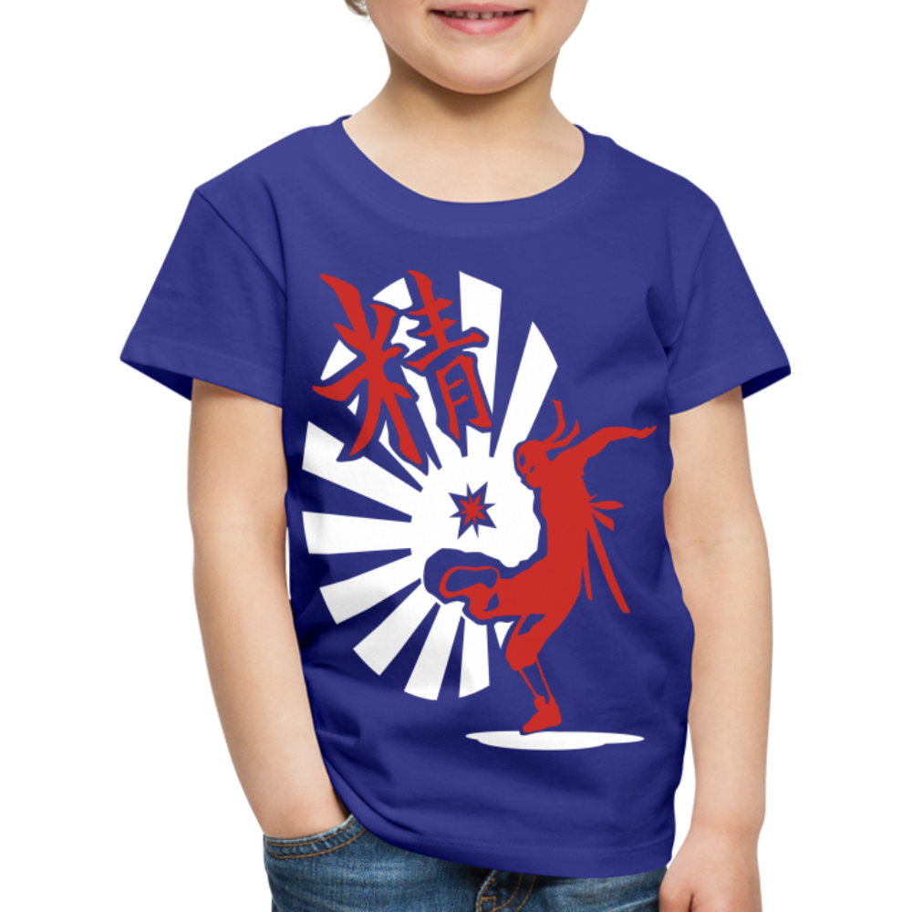 Kinder Premium T-Shirt - Ninja Shirt chinesisch - Königsblau