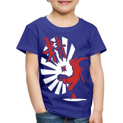 Kinder Premium T-Shirt - Ninja Shirt chinesisch - Königsblau