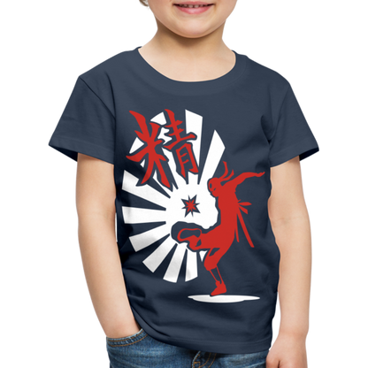 Kinder Premium T-Shirt - Ninja Shirt chinesisch - Navy