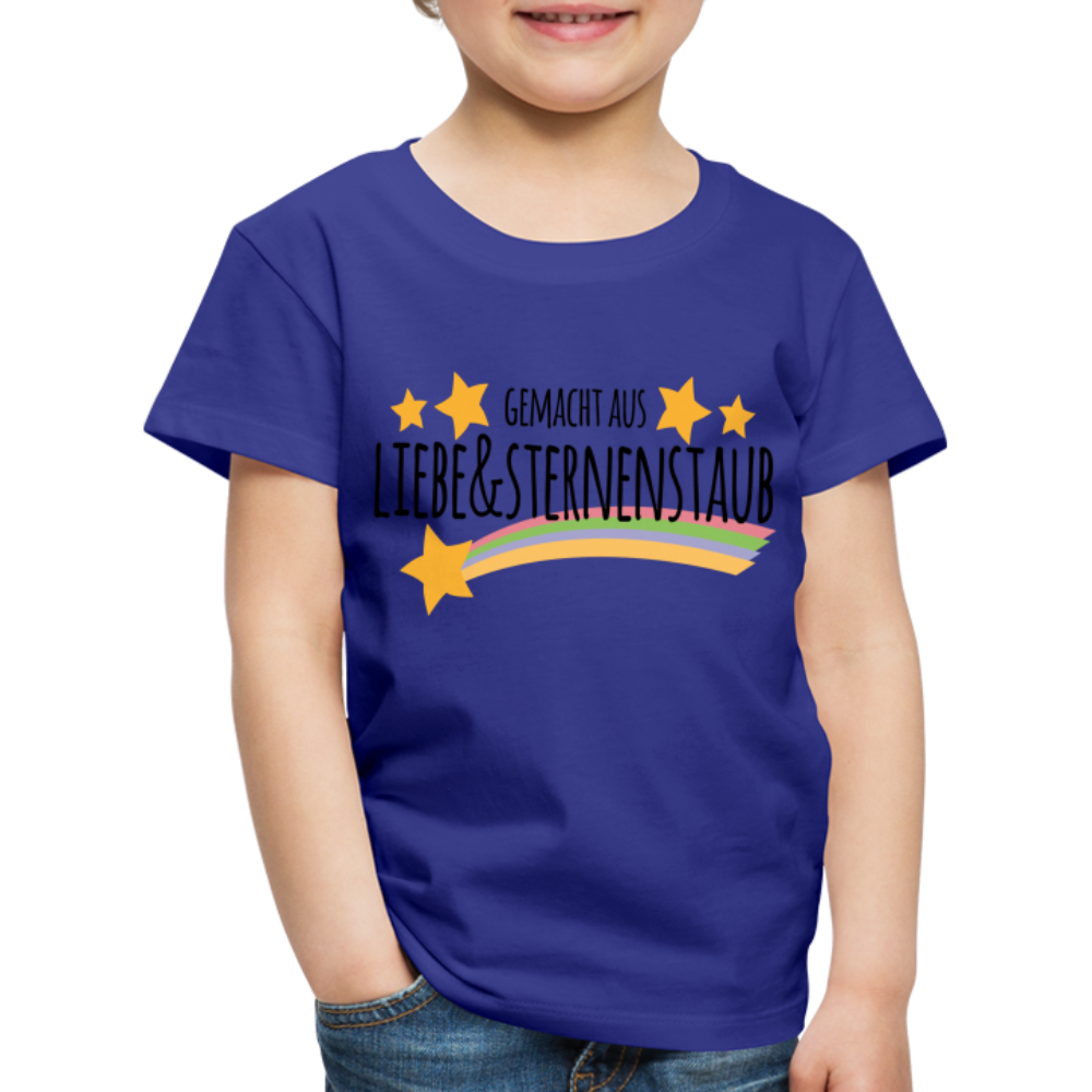 Kinder Premium T-Shirt - Gemacht aus Liebe & Sternenstaub - Königsblau