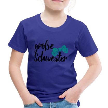 Kinder Premium T-Shirt - große Schwester Design - Königsblau