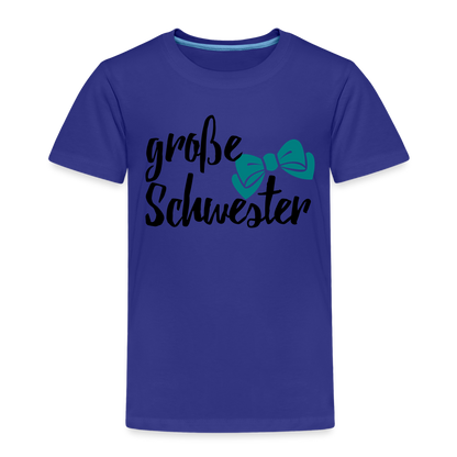 Kinder Premium T-Shirt - große Schwester Design - Königsblau