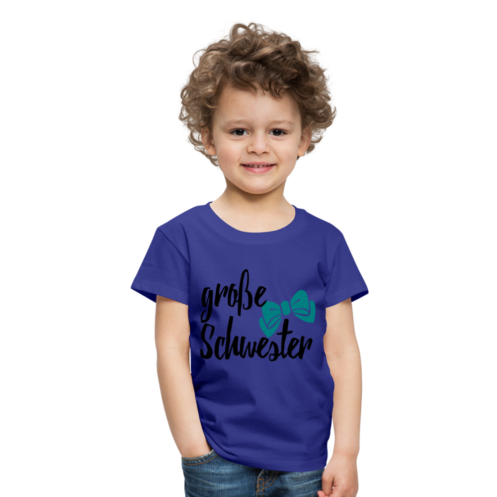 Kinder Premium T-Shirt - große Schwester Design - Königsblau