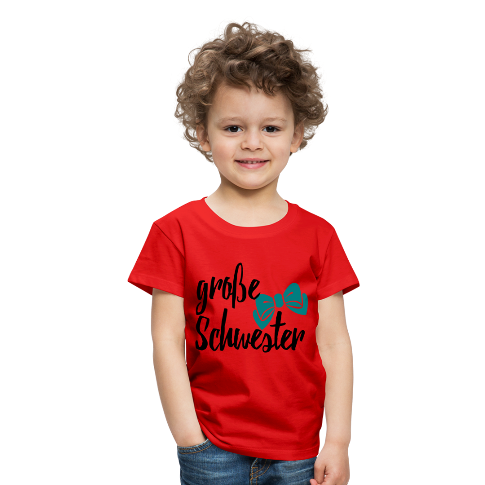 Kinder Premium T-Shirt - große Schwester Design - Rot