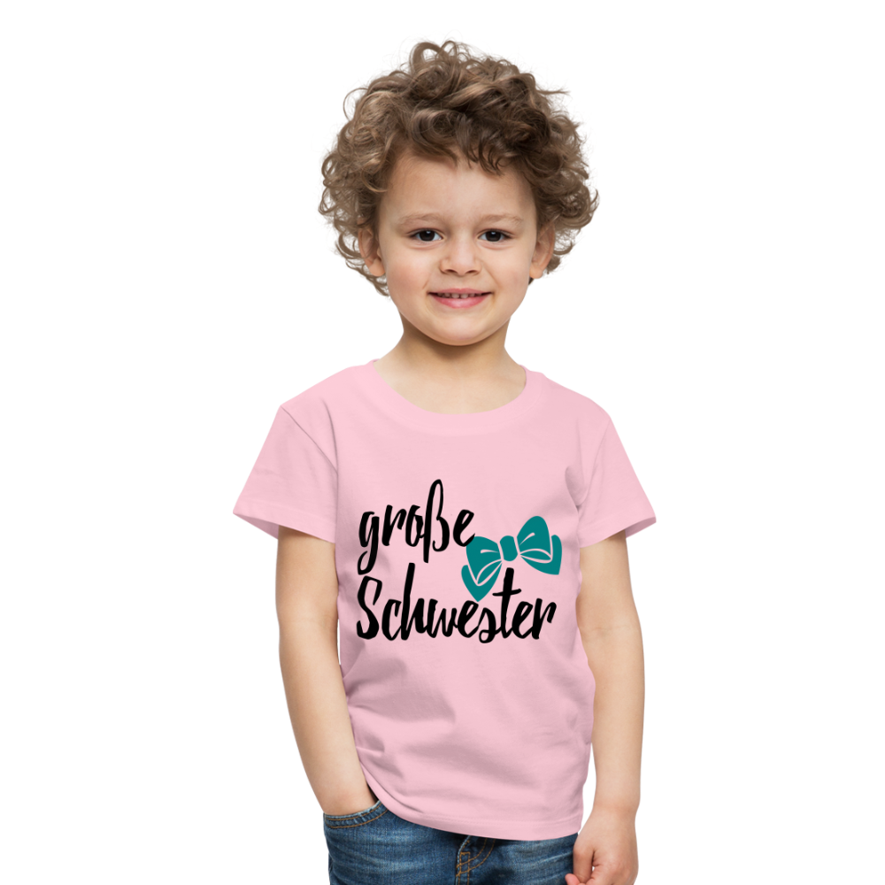 Kinder Premium T-Shirt - große Schwester Design - Hellrosa