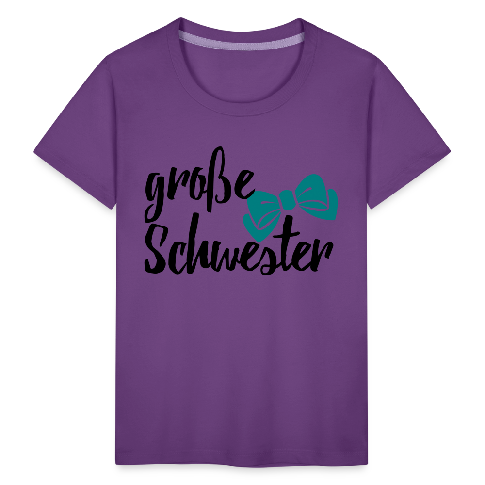 Kinder Premium T-Shirt - große Schwester Design - Lila