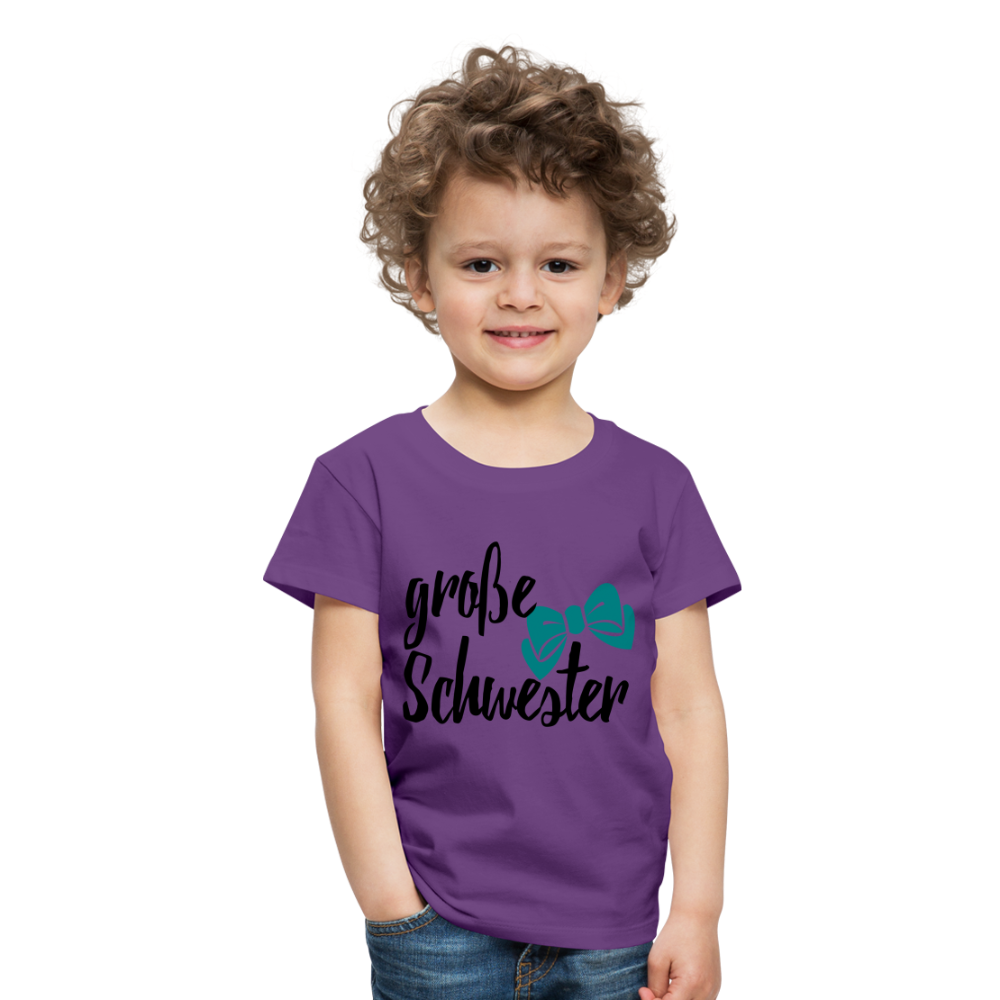 Kinder Premium T-Shirt - große Schwester Design - Lila