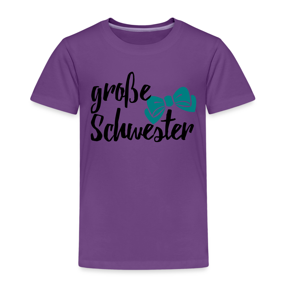 Kinder Premium T-Shirt - große Schwester Design - Lila