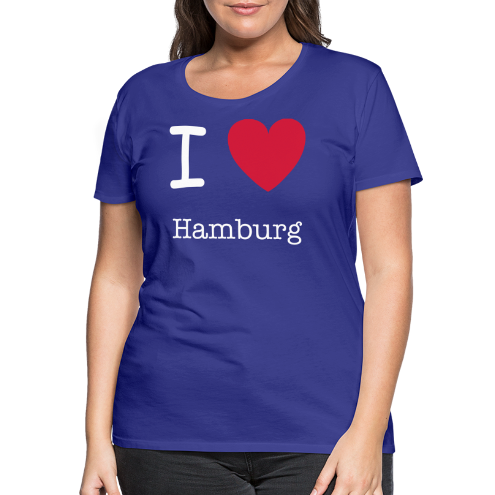 Frauen Premium T-Shirt - I Love Hamburg Maritim Spruch Design - Königsblau