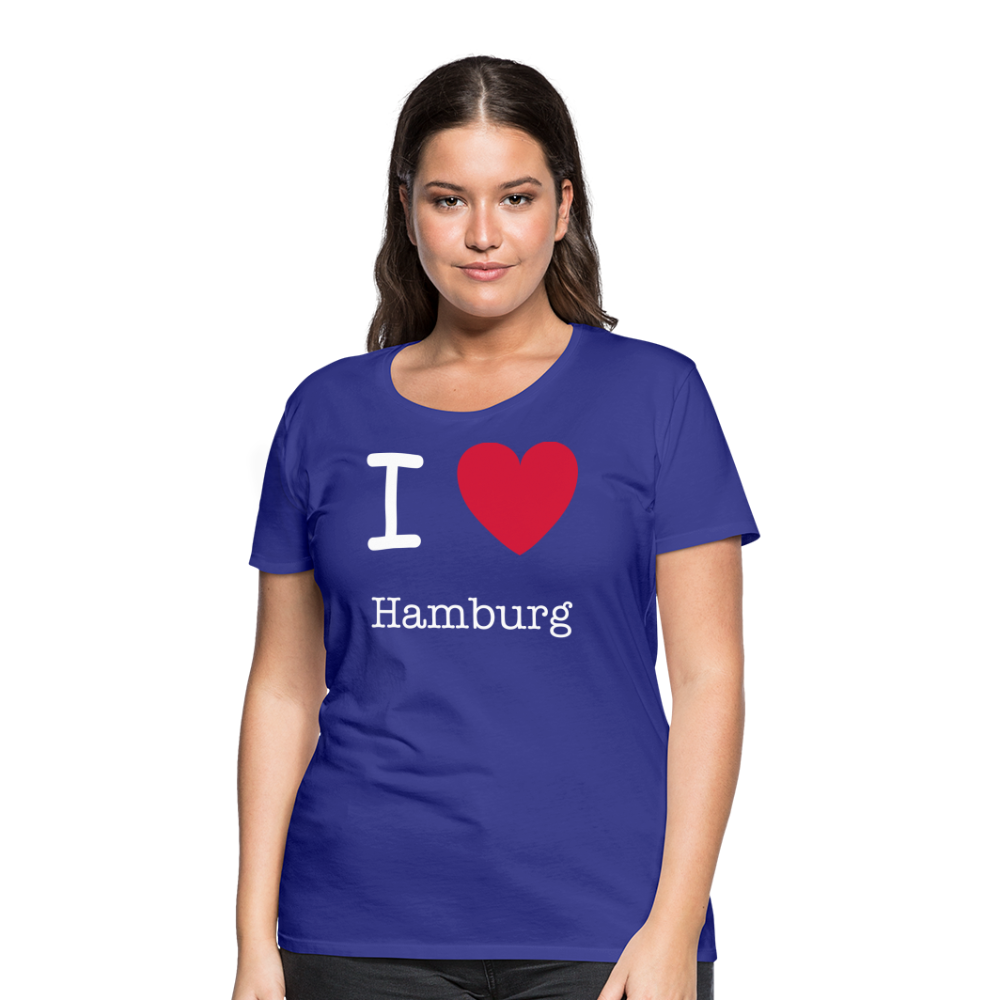 Frauen Premium T-Shirt - I Love Hamburg Maritim Spruch Design - Königsblau