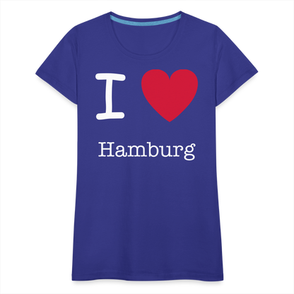 Frauen Premium T-Shirt - I Love Hamburg Maritim Spruch Design - Königsblau