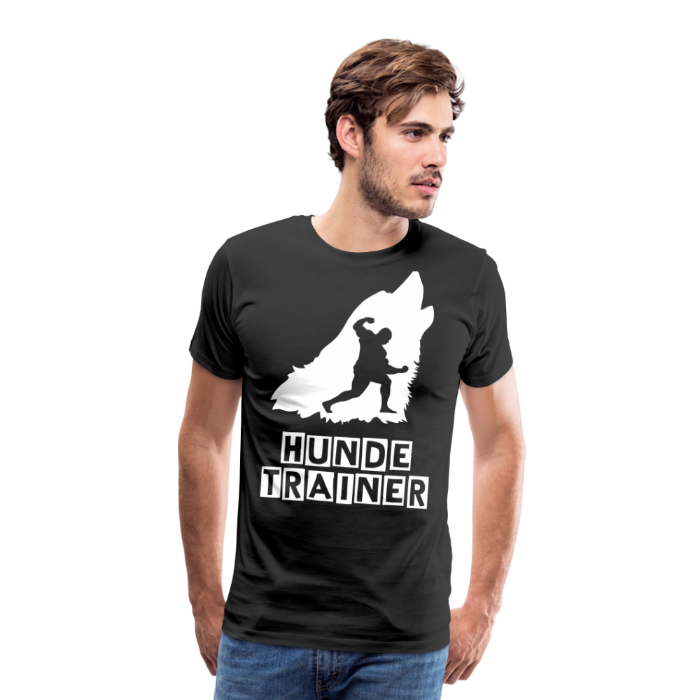 Männer Premium T-Shirt - Hundetrainer Design - Schwarz