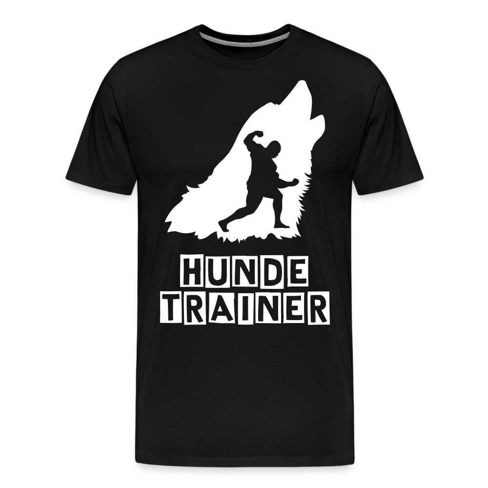 Männer Premium T-Shirt - Hundetrainer Design - Schwarz