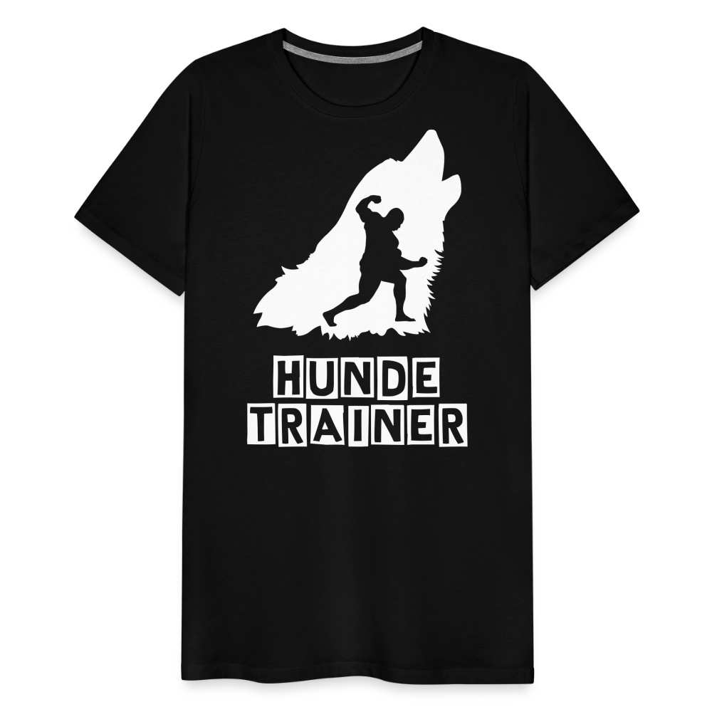 Männer Premium T-Shirt - Hundetrainer Design - Schwarz