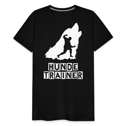 Männer Premium T-Shirt - Hundetrainer Design - Schwarz