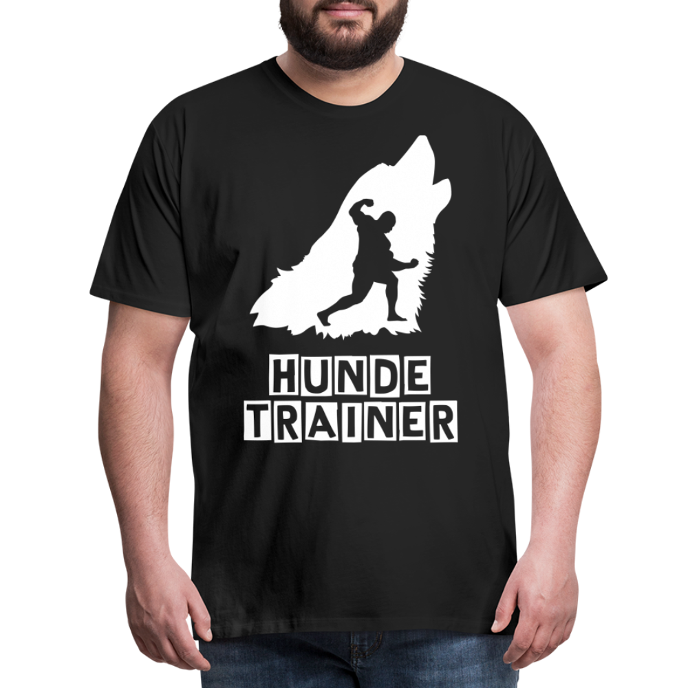 Männer Premium T-Shirt - Hundetrainer Design - Schwarz