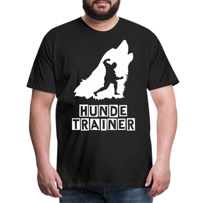 Männer Premium T-Shirt - Hundetrainer Design - Schwarz