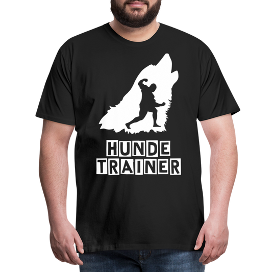 Männer Premium T-Shirt - Hundetrainer Design - Schwarz