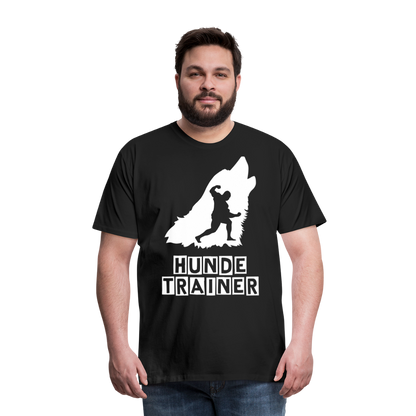 Männer Premium T-Shirt - Hundetrainer Design - Schwarz