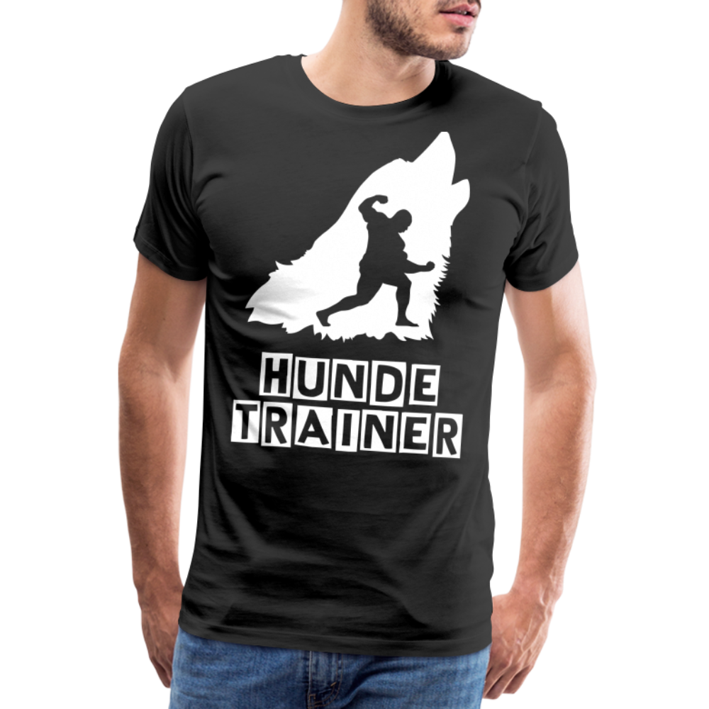 Männer Premium T-Shirt - Hundetrainer Design - Schwarz