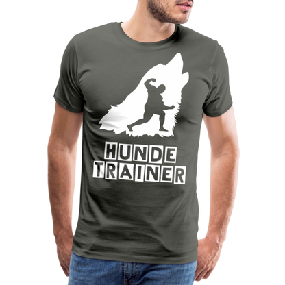 Männer Premium T-Shirt - Hundetrainer Design - Asphalt