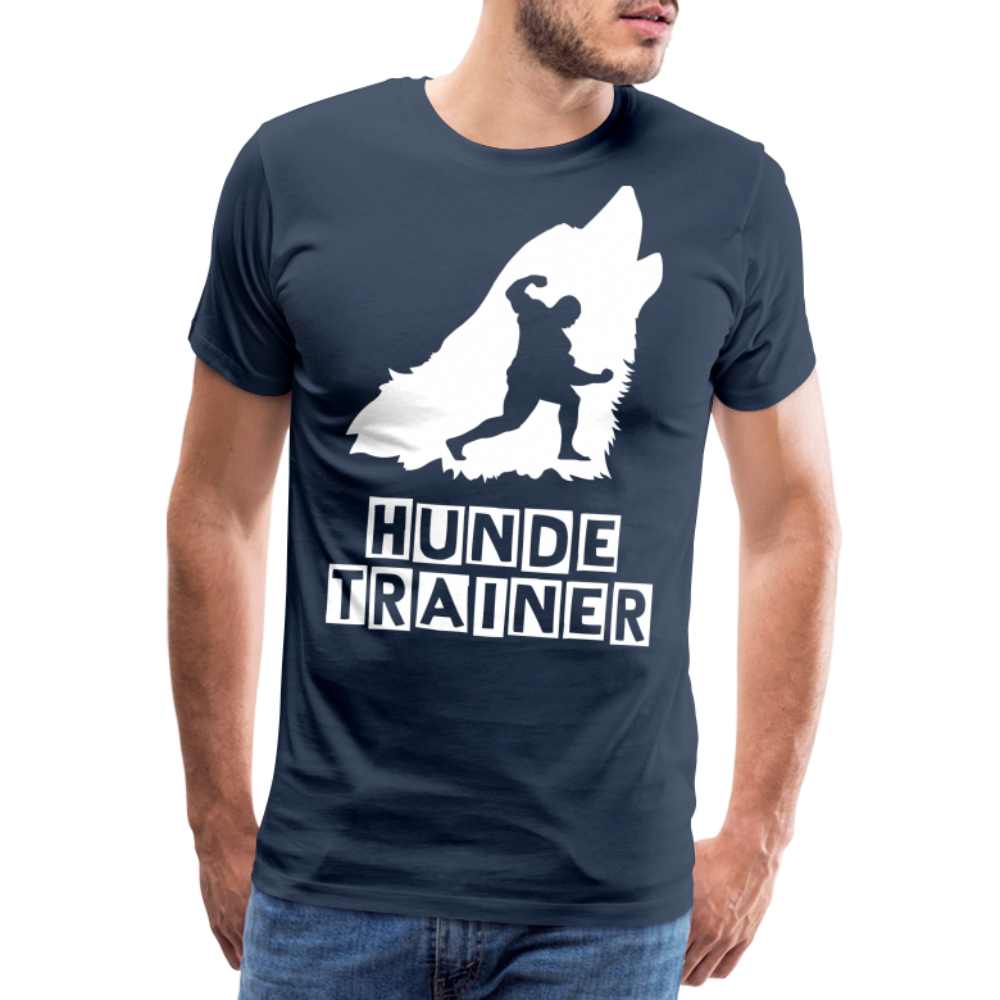 Männer Premium T-Shirt - Hundetrainer Design - Navy