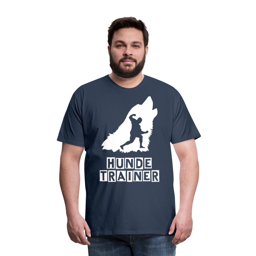 Männer Premium T-Shirt - Hundetrainer Design - Navy