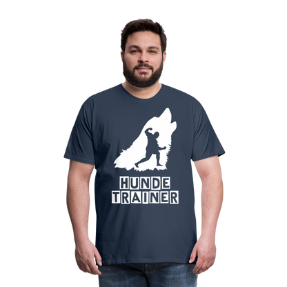 Männer Premium T-Shirt - Hundetrainer Design - Navy