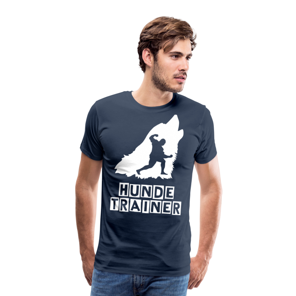 Männer Premium T-Shirt - Hundetrainer Design - Navy