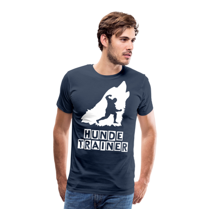 Männer Premium T-Shirt - Hundetrainer Design - Navy