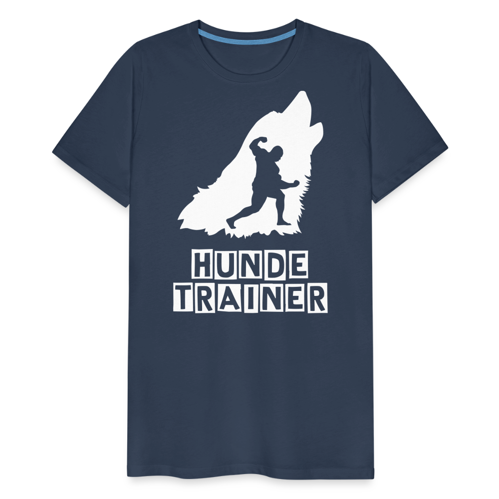 Männer Premium T-Shirt - Hundetrainer Design - Navy