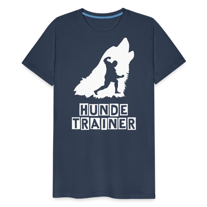 Männer Premium T-Shirt - Hundetrainer Design - Navy