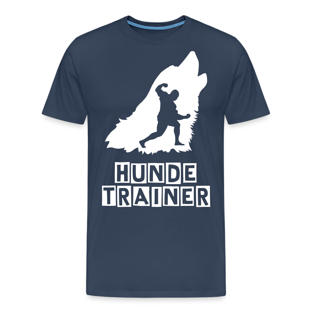 Männer Premium T-Shirt - Hundetrainer Design - Navy