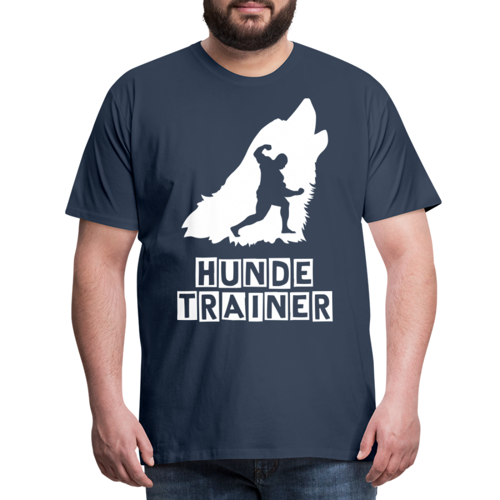 Männer Premium T-Shirt - Hundetrainer Design - Navy