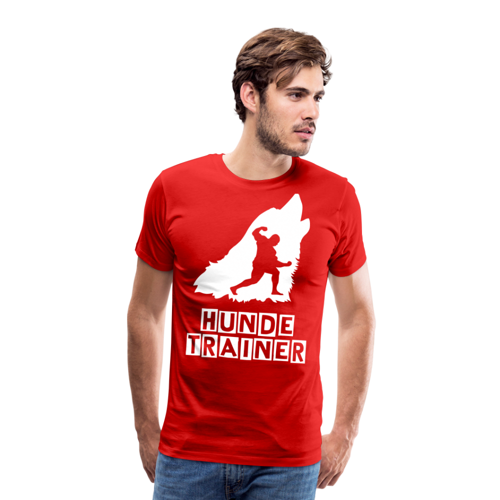 Männer Premium T-Shirt - Hundetrainer Design - Rot