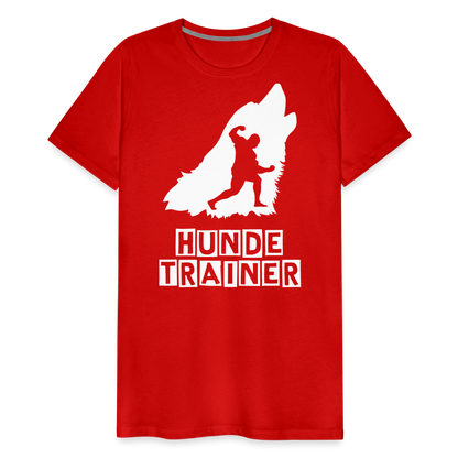 Männer Premium T-Shirt - Hundetrainer Design - Rot