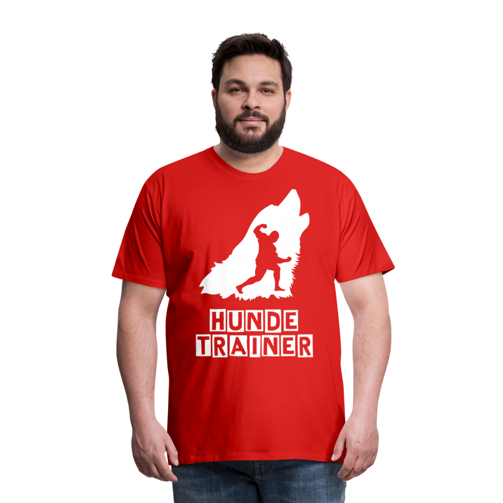 Männer Premium T-Shirt - Hundetrainer Design - Rot