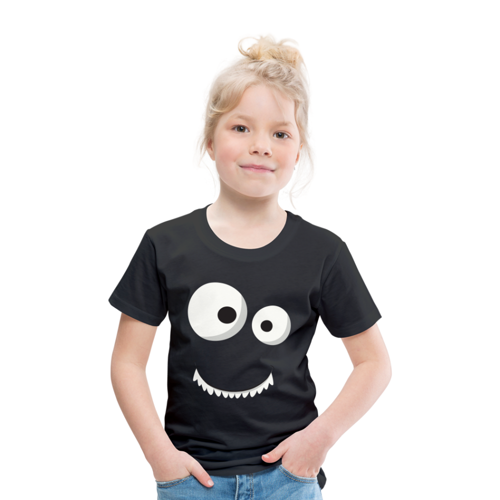 Kinder Premium T-Shirt - Monster Design - Schwarz