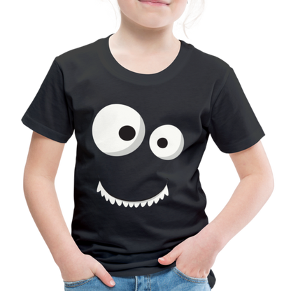 Kinder Premium T-Shirt - Monster Design - Schwarz