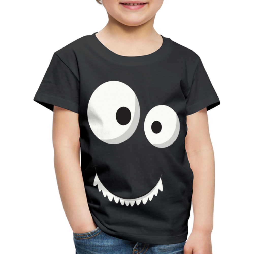 Kinder Premium T-Shirt - Monster Design - Schwarz