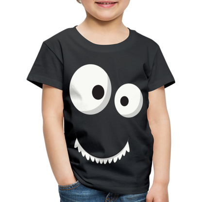 Kinder Premium T-Shirt - Monster Design - Schwarz