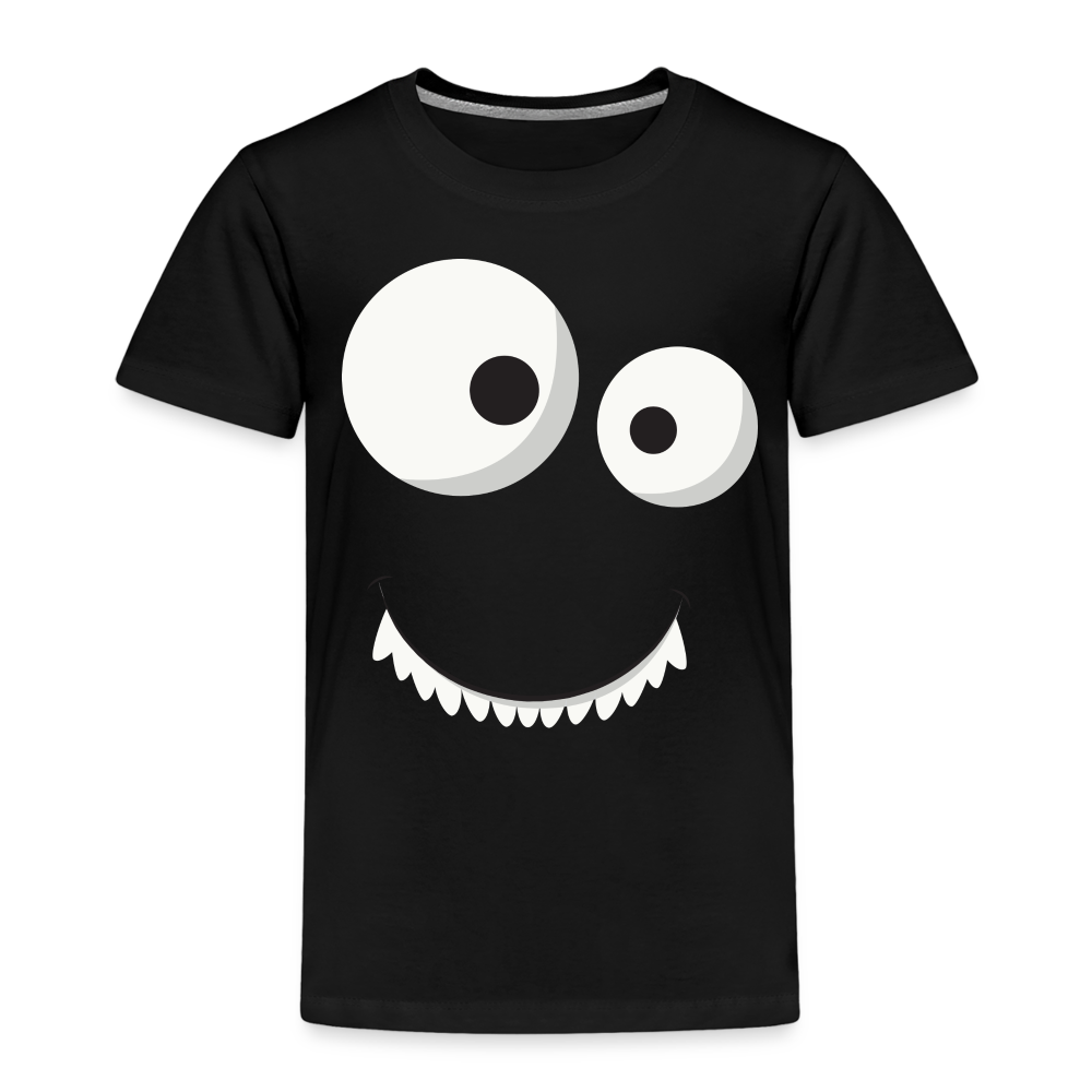 Kinder Premium T-Shirt - Monster Design - Schwarz