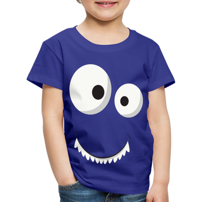 Kinder Premium T-Shirt - Monster Design - Königsblau