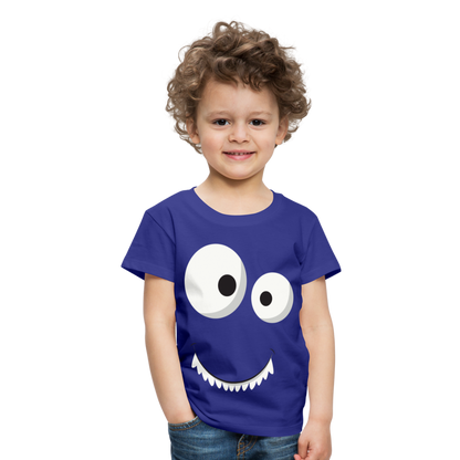 Kinder Premium T-Shirt - Monster Design - Königsblau