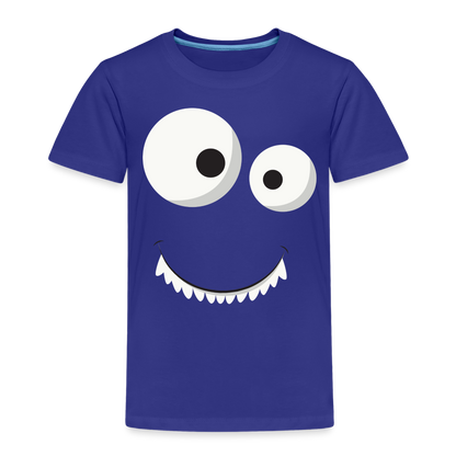 Kinder Premium T-Shirt - Monster Design - Königsblau