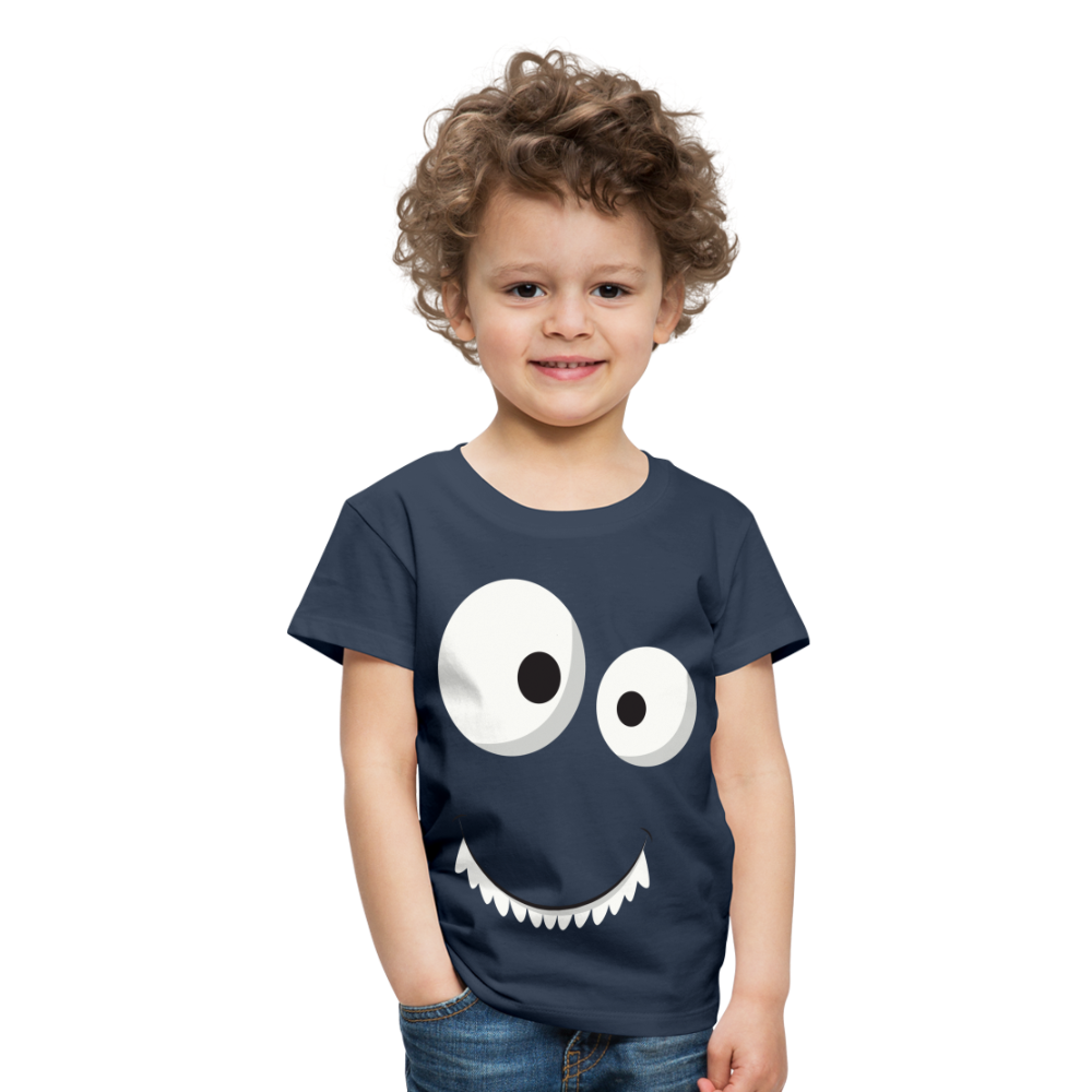 Kinder Premium T-Shirt - Monster Design - Navy