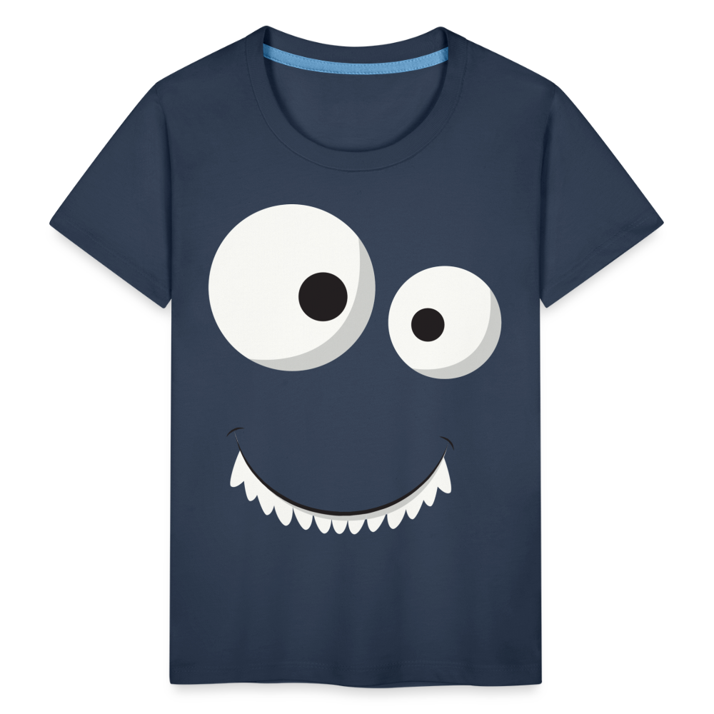 Kinder Premium T-Shirt - Monster Design - Navy