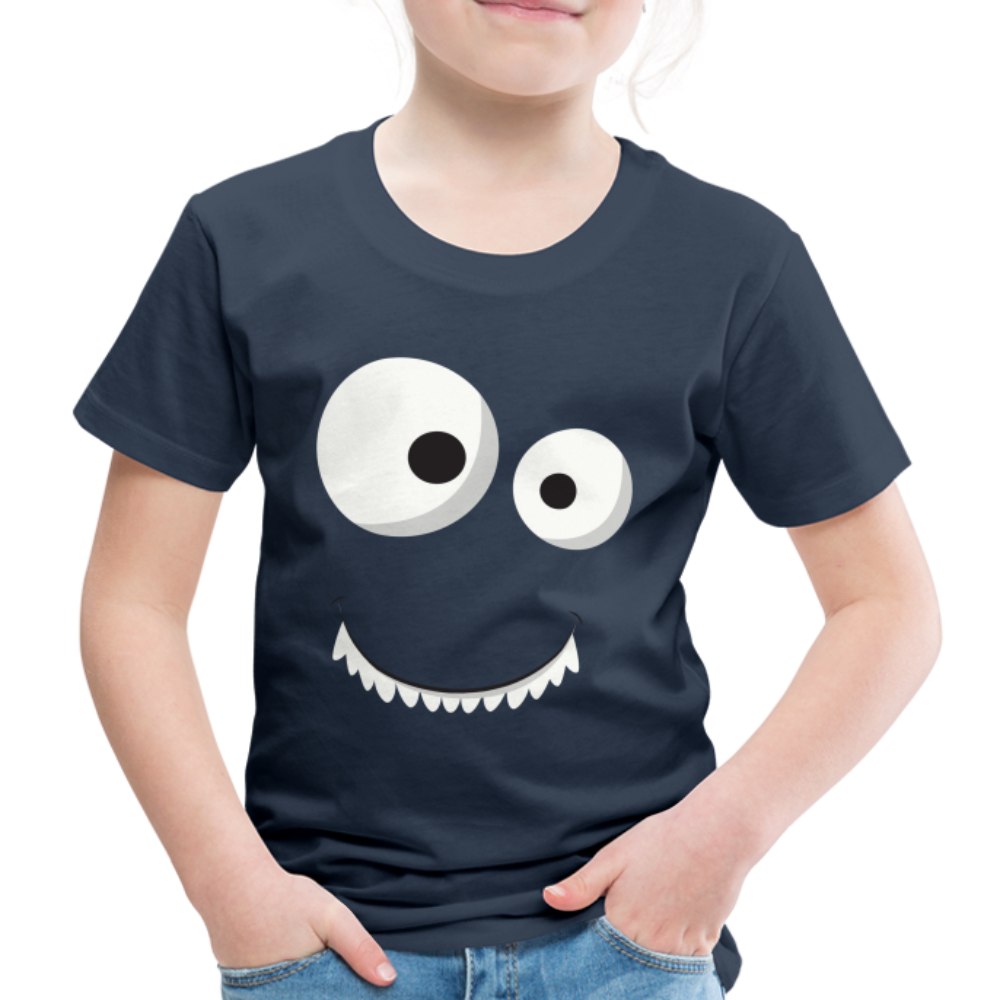 Kinder Premium T-Shirt - Monster Design - Navy