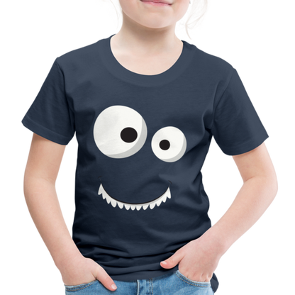 Kinder Premium T-Shirt - Monster Design - Navy